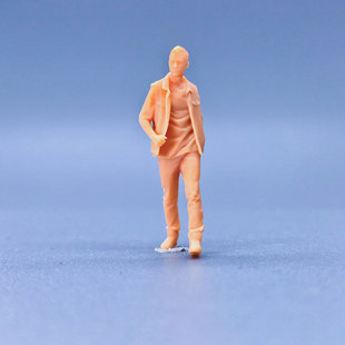 SuperGe1/64白模人偶六亲不认的步伐小伙子素模直接上色T125
