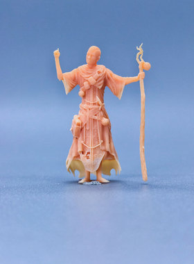 SuperGe1/64白模人偶男巫师科幻人物素模直接上色S833