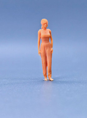 SuperGe1/64白模人偶赤脚健身瑜伽女孩素模直接上色S926