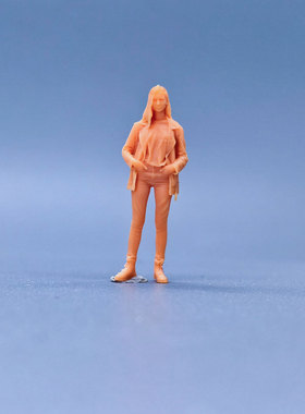 SuperGe1/64白模人偶帅气女子高冷范直接上色S618