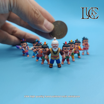 Lucky Studio  1/64人偶  葫芦娃套装 收藏 微缩