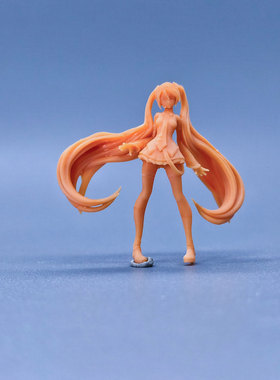 SuperGe1/64白模人偶初音未来卡通人物素模直接上色S823