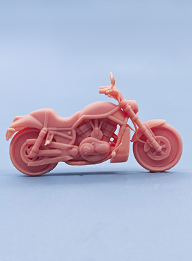 【嗯哼模型】现货1:64人偶1:43微缩白模 美式巡航摩托车 D908