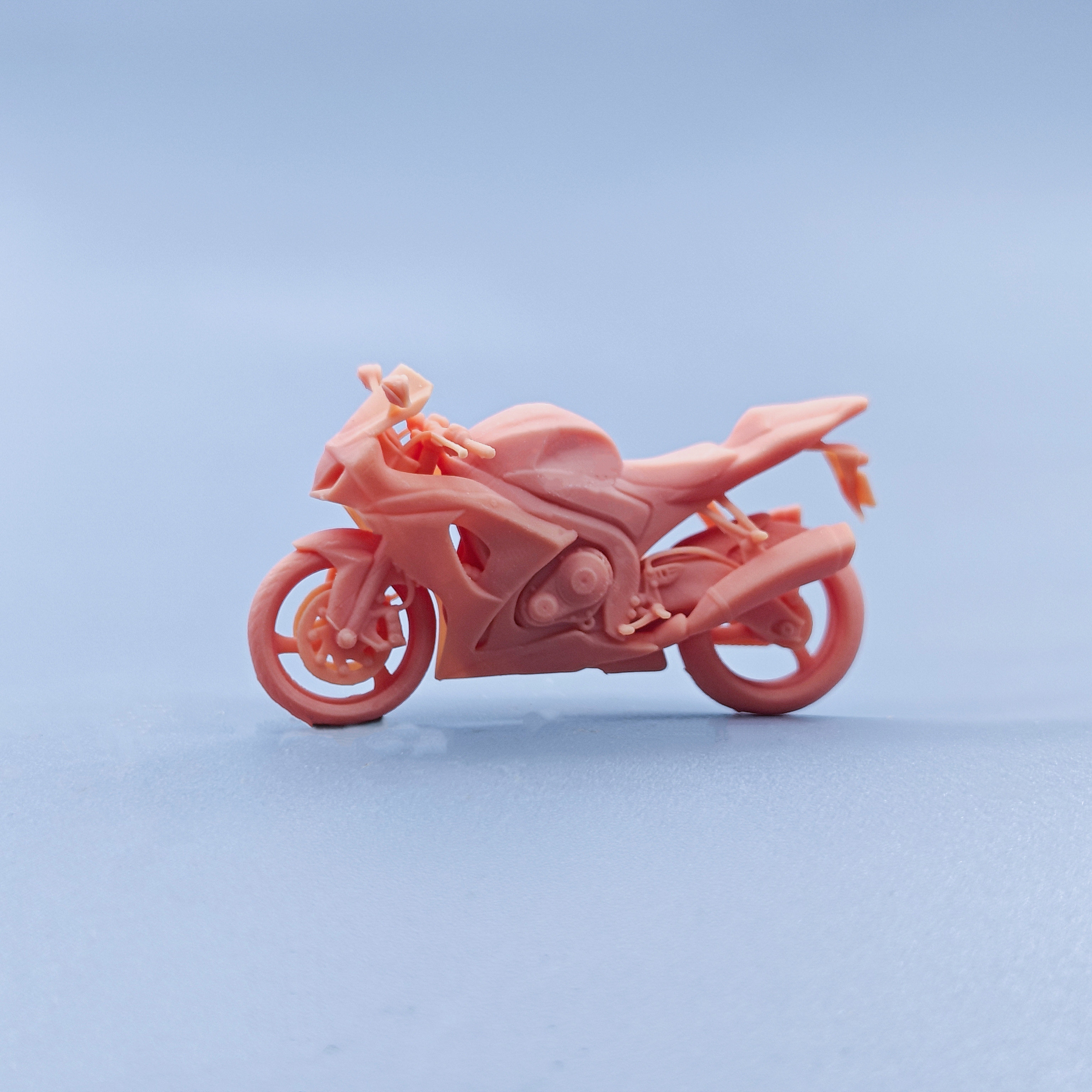 【嗯哼模型】现货1:64人偶1:43微缩白模 Aprilia RSV4摩托车 D913