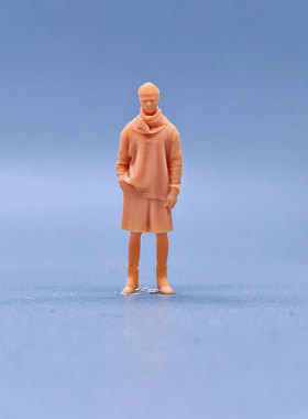 SuperGe1/64白模人偶潮服男模特写实人物直接上色S702