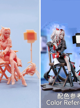 【嗯哼模型】现货1:64人偶1:43微缩白模 明日方舟 年 D901