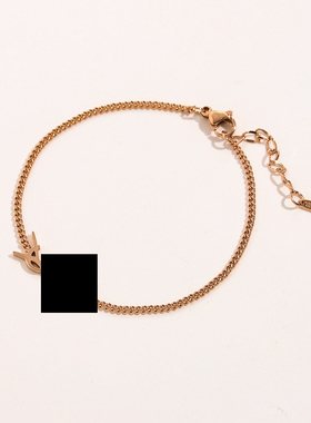 手链钛钢Y爱心镂空T锆石F珍珠V花形绿色贝壳首饰品生日礼物ZG1706