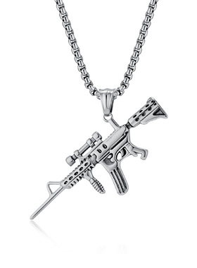 HIPHOP潮人热门穿搭钛钢吊坠挂坠