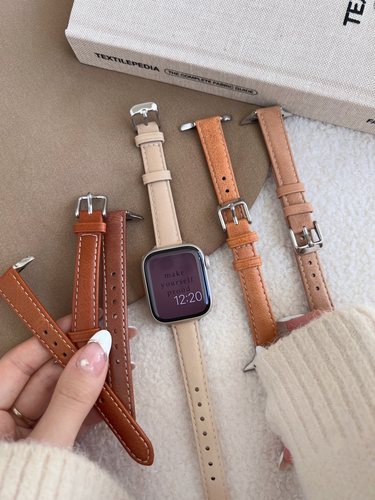 极细款静静的表带牛皮秋冬百搭色