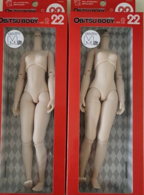 obitsu日产正版现货ob22/ob24素体 白肌 M胸中胸 6分BJD/OB娃娃
