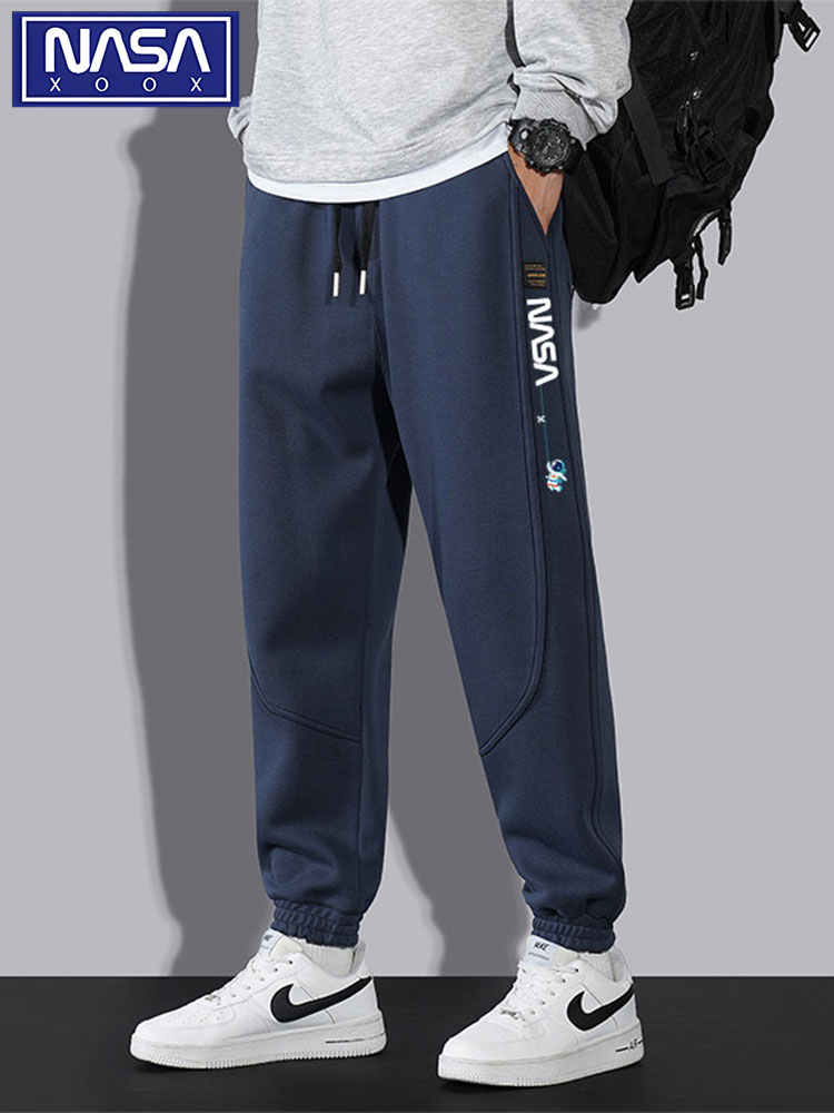 NASAMITOO kişi idman şalvarı, yay üçün plus ölçülü jogger