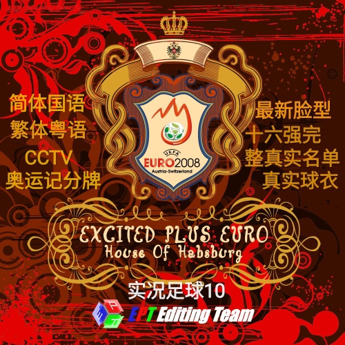 PES6实况足球10EPT2008瑞士奥地利欧洲杯真实球衣脸型中文解说PC