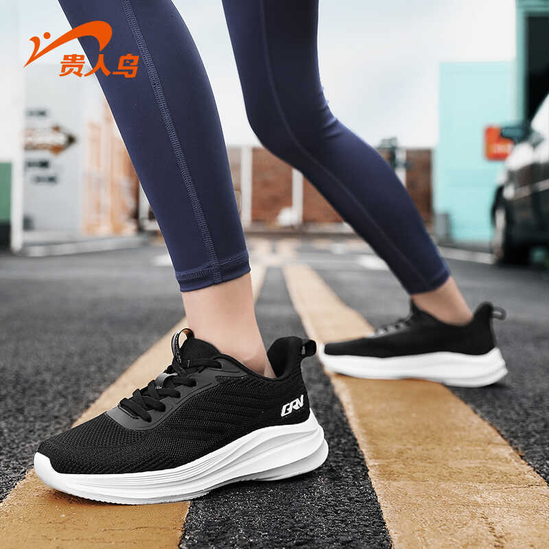 贵人鸟旅游鞋女鞋2025春夏季透气网面户外运动基础款跑步鞋休闲鞋