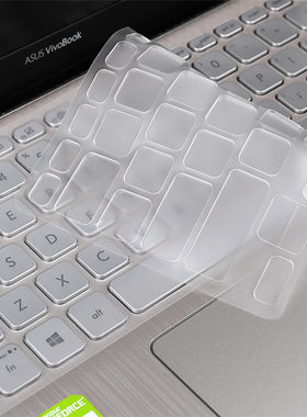 ✅华硕键盘膜VivoBook S14灵耀S 2代 S4300U手提电脑14寸笔记本贴膜全覆盖非夜光非快捷键非贴纸可爱动漫硅胶