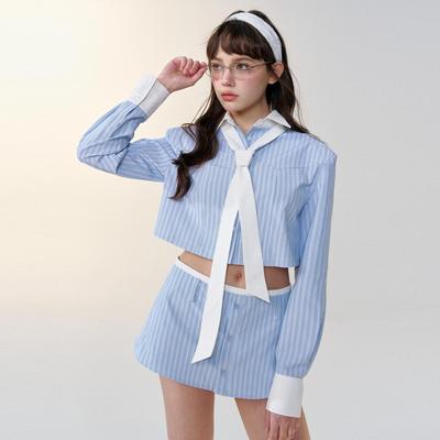 SOURGRAPE葡萄不太酸条纹衬衫