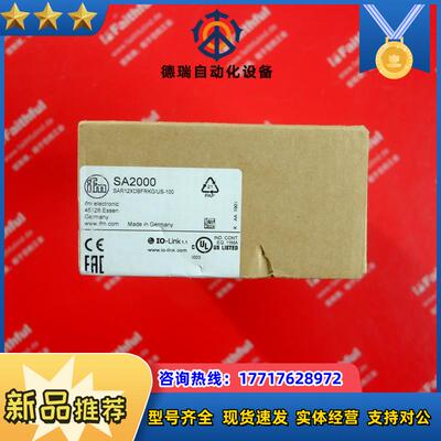IFM SA2000 易福门全新传感器 SAR12XDBFRKG/US-100议价
