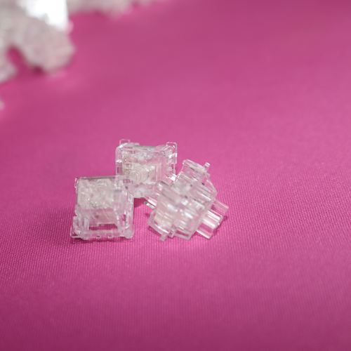 冰刃段落轴45±10gf水晶透明轴高特订制轴客制化机械键盘专用五脚