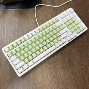 黑爵AK35i机械键盘森松尼N-J9PRO双拼色热插拔轴104键斗鱼DK150