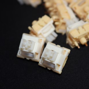 高特订制轴麻将声狮子星轴带导光柱五脚浅橘轴机械键盘客制化开关