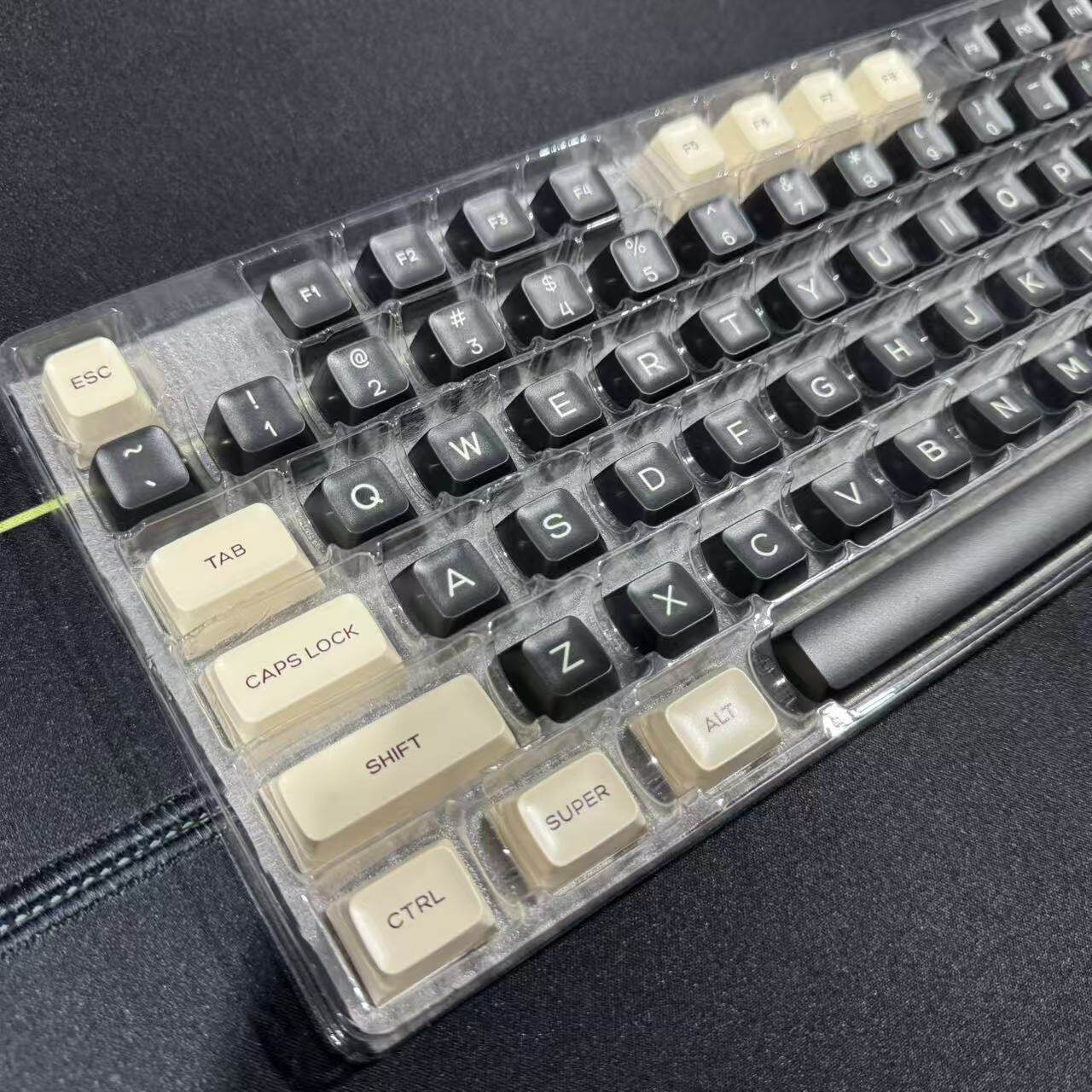 SA高度罗马键帽黑米配色机械键盘键帽个性DIY