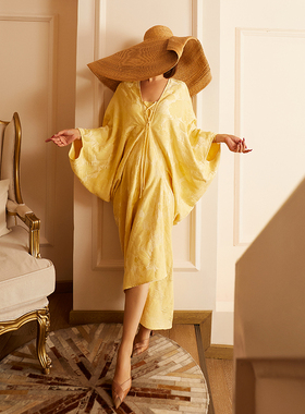 时尚显瘦气质法式宽松遮肚连衣裙 72252