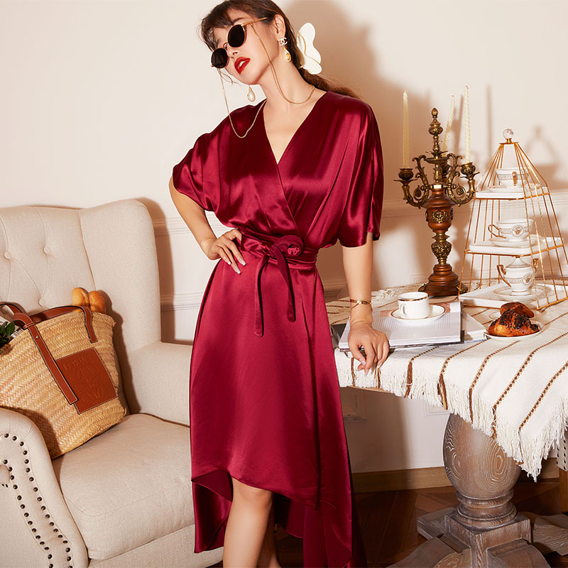 通勤不规则摆醋酸纯色腰带，拉链