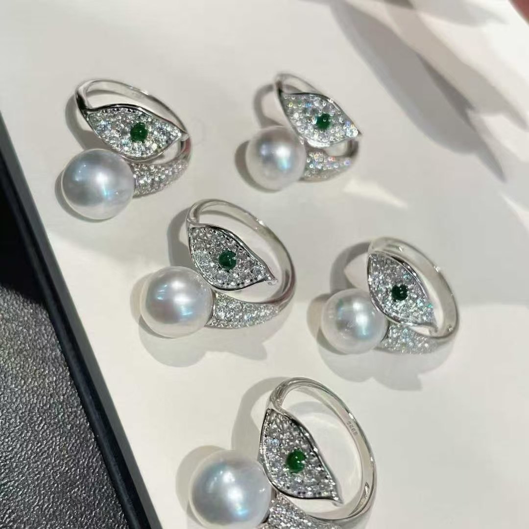 天然海水10-11mm极光澳白戒指 天使之眼 凛冽的珠光 开口戒圈,珠宝/钻石/翡翠,手饰,淘宝优惠券,粉丝福利购,淘宝优惠卷