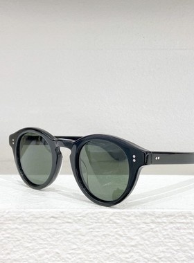 新款复古朋克圆形米钉男女墨镜欧美时尚高级感防紫外线椭圆镜KEPP