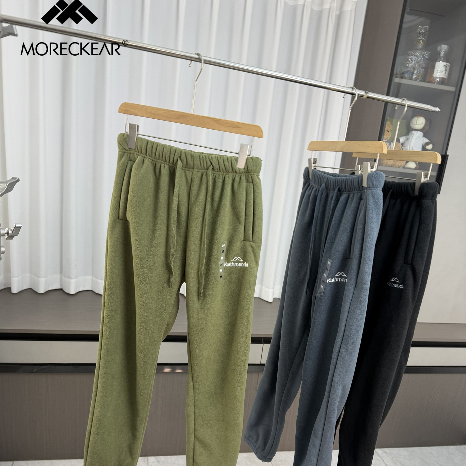 摇粒绒加绒加厚休闲收口束脚长裤