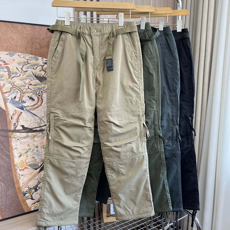 出口德国!加绒加厚!外贸男装冬季户外防风防水多口袋休闲工装裤