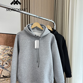 外贸男装 出口订单 透气空气棉 秋冬百搭舒适宽松休闲连帽卫衣潮