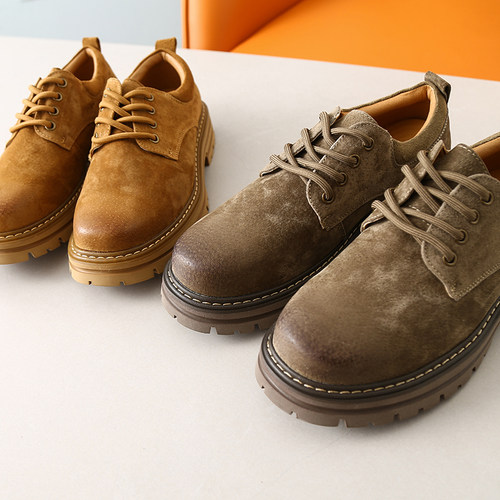 牛筋大底系带工装鞋马丁靴潮