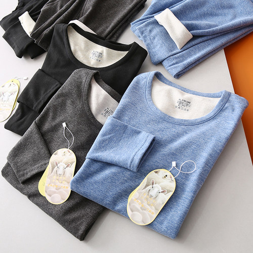 H加倍保暖德绒内衣套装