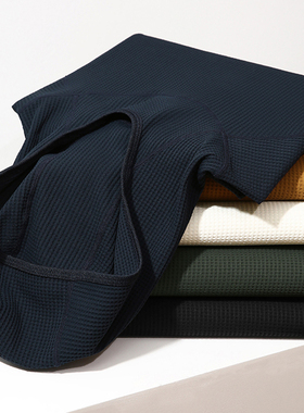 柜1188BL系列!TEX高级华夫格弹力透气外贸男士户外连帽长袖卫衣潮