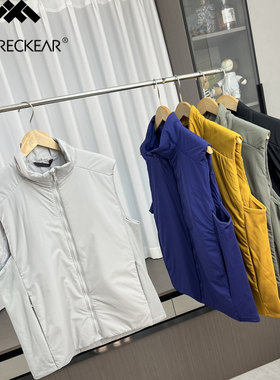 外贸防泼水户外棉服马甲背心
