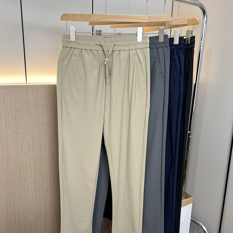 四面高弹力！冰感丝滑！春夏男士外贸速干运动松紧腰冰丝空调裤,男装,休闲裤,淘宝优惠券,粉丝福利购,淘宝优惠卷