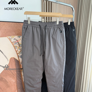 无惧严寒！轻盈不臃肿！外贸男装冬季松紧腰蓬松保暖休闲羽绒裤潮