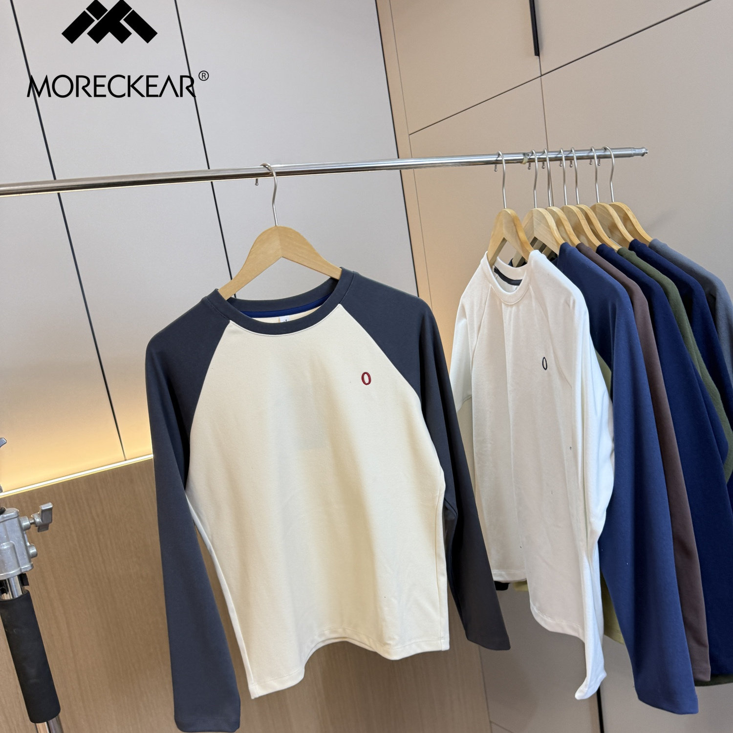 炒鸡推荐!保暖双面德绒! 外贸男装秋冬情侣撞色圆领百搭休闲T恤