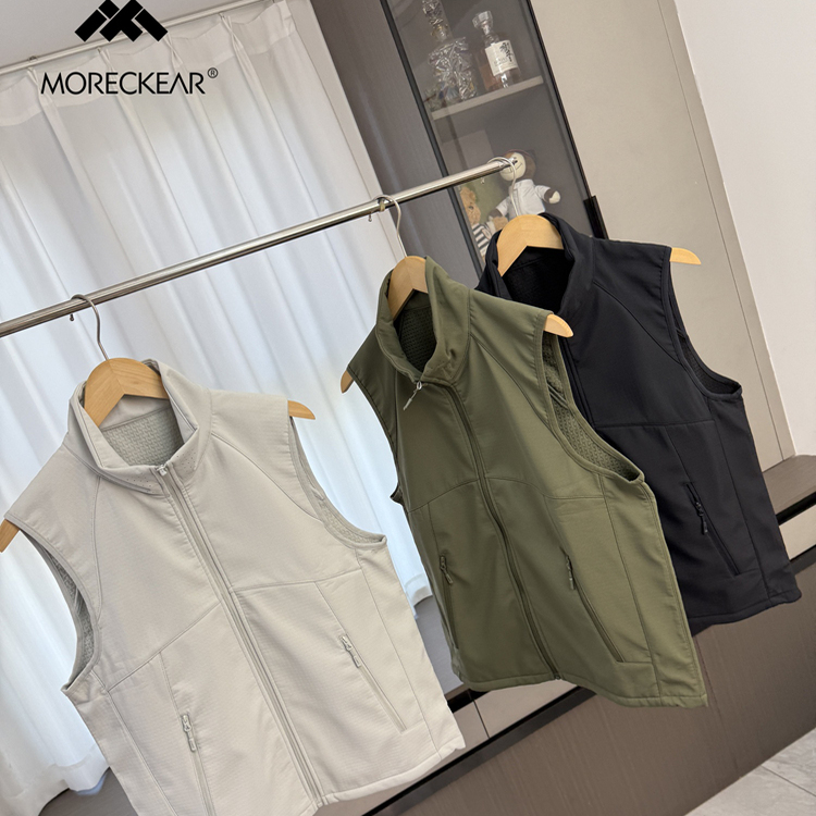 肌理加绒保暖舒适运动马甲