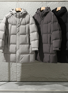 极寒系列！全身压胶分仓锁绒工艺！冬季男士外贸90绒羽绒服外套