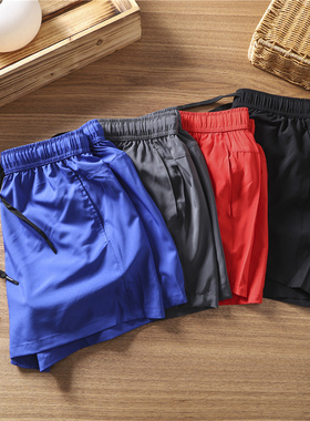 自由表态!外贸夏季男士运动短裤速干4分裤抽绳松紧健身裤训练短裤