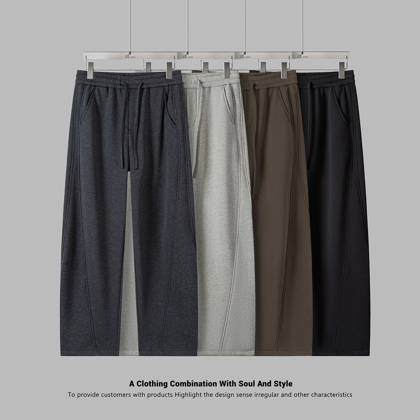 设计师线！舒适细腻！外贸男装冬季松紧腰防风加绒保暖休闲卫裤潮