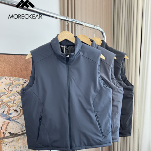 公司单！科技防泼水！外贸男装秋冬户外运动百搭立领保暖棉马甲潮