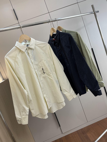 透气休闲长袖衬衫外套