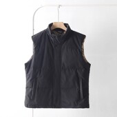 秋冬季 牛货 外贸男装 石墨烯锁温 蓬松保暖羽绒马甲外套 鹅绒