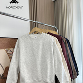 真 秋冬基础圆领加绒休闲套头卫衣 外贸男装 太好穿了 柔软细腻