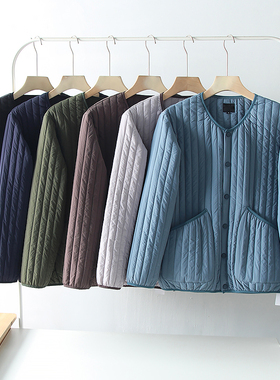 ODM公司单！简约复古！外贸男装冬季情侣轻薄保暖棉衣棉服外套潮