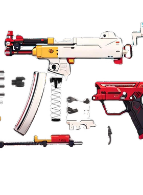 MP5k 2.0套件 还原qd短尾 全新升级模型套件 大量钢件