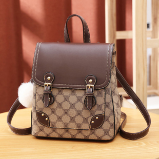 高级感双肩包女2026新款韩版潮时尚百搭迷你小背包斜挎包两用书包