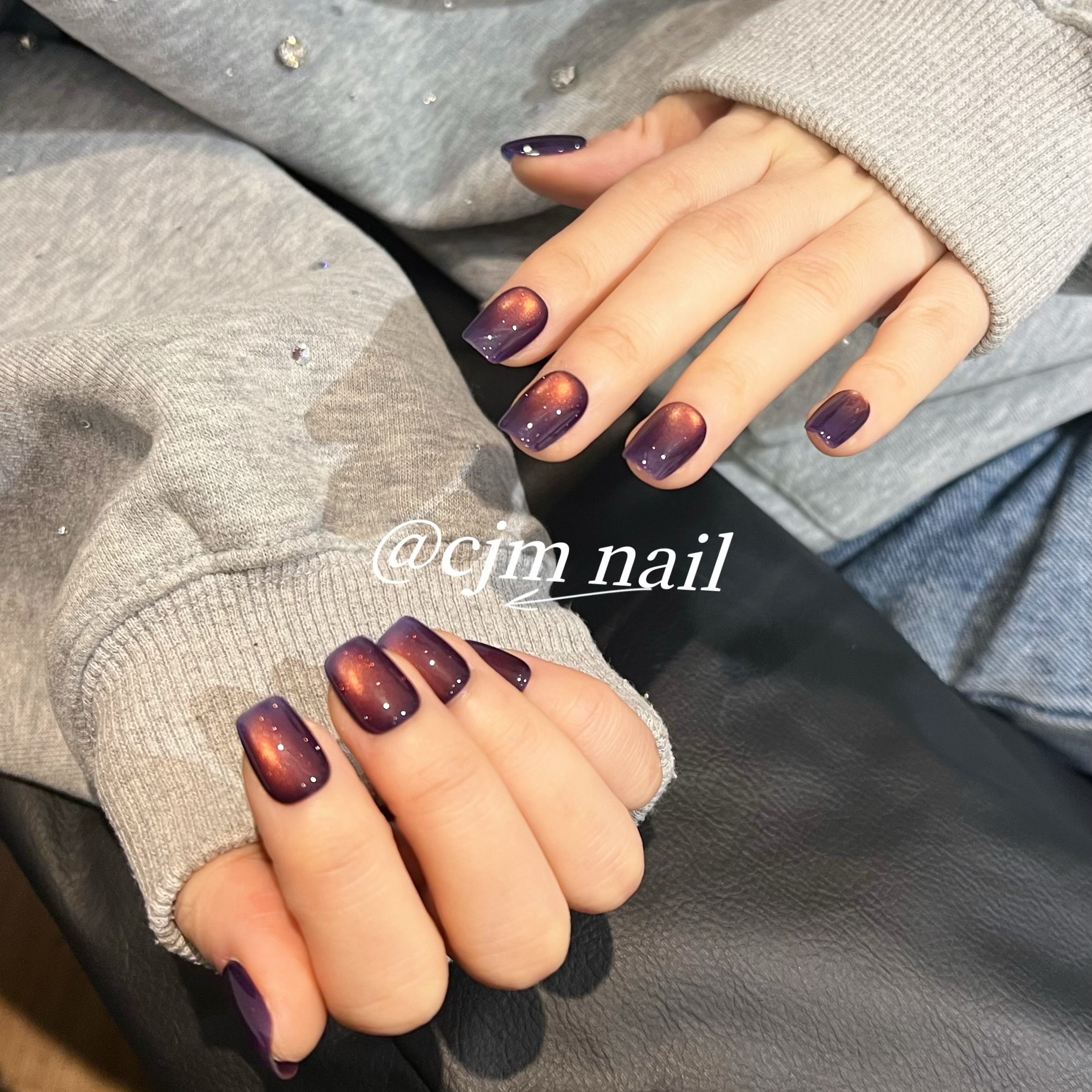 纯手工秋冬海上落日火烧云晚霞玻璃珠猫眼穿戴甲短款2025新款显白,彩妆/香水/美妆工具,穿戴甲/甲片,淘宝优惠券,粉丝福利购,淘宝优惠卷